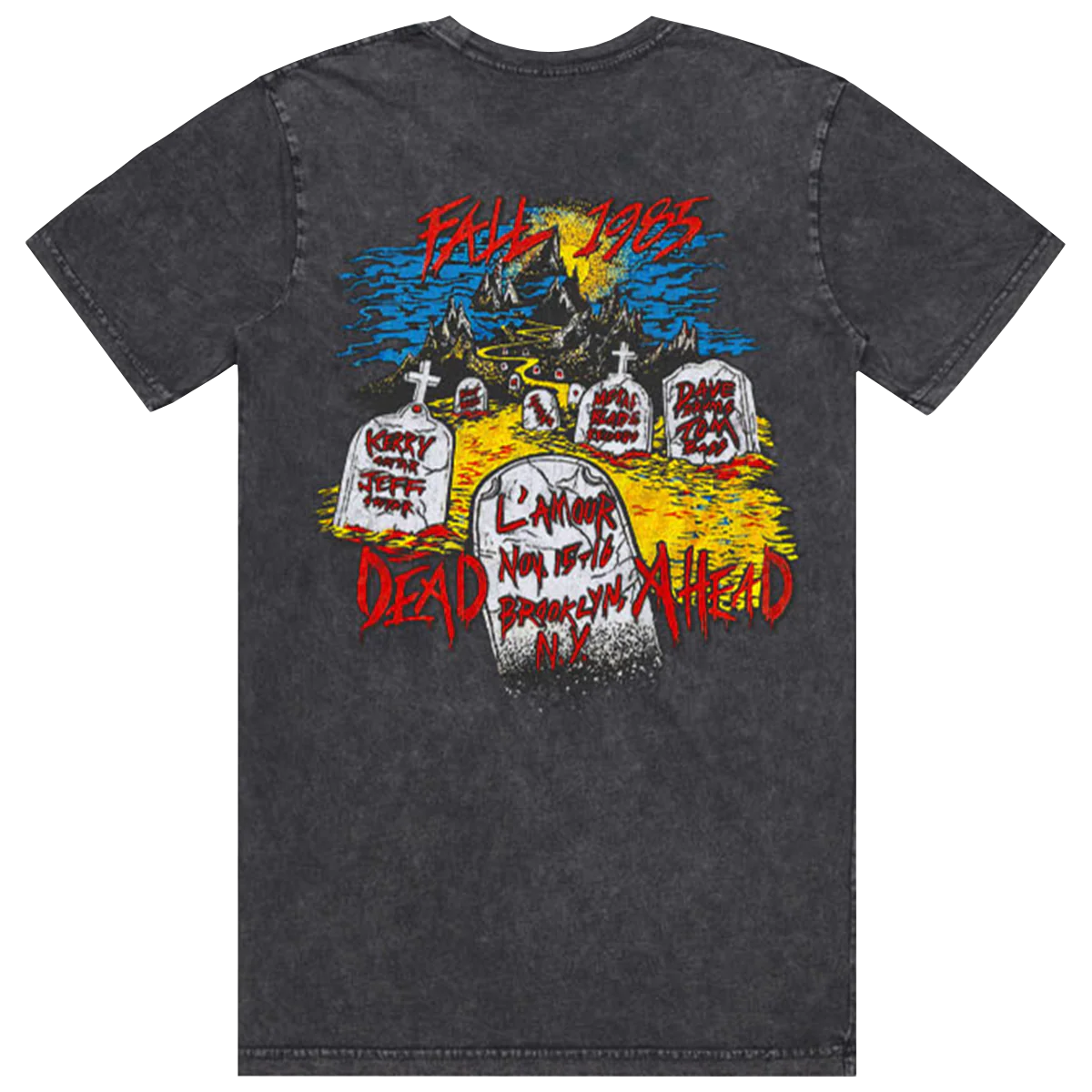 Live Undead 87 Stonewash Retro Tee - Image 3
