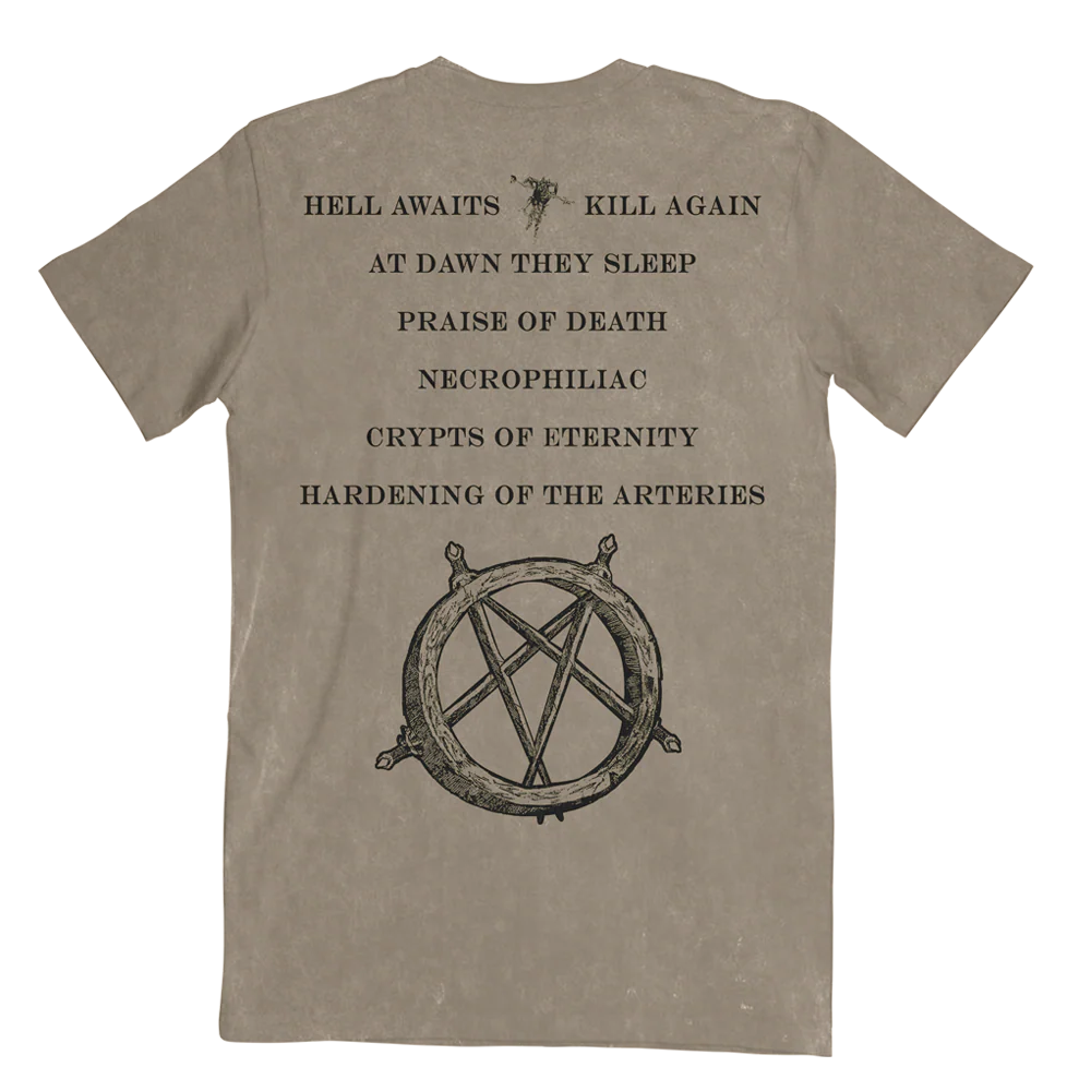 Monochrome Hell Awaits Acid Wash Tee - Image 3