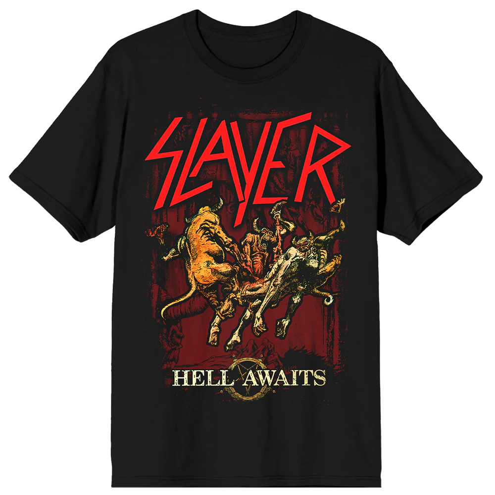 Torn Asunder Hell Awaits Tracklist Tee - Image 3